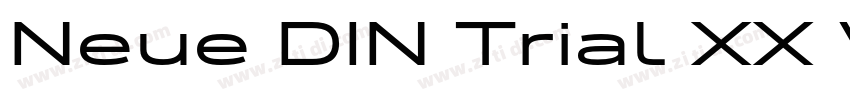 Neue DIN Trial XX W字体转换